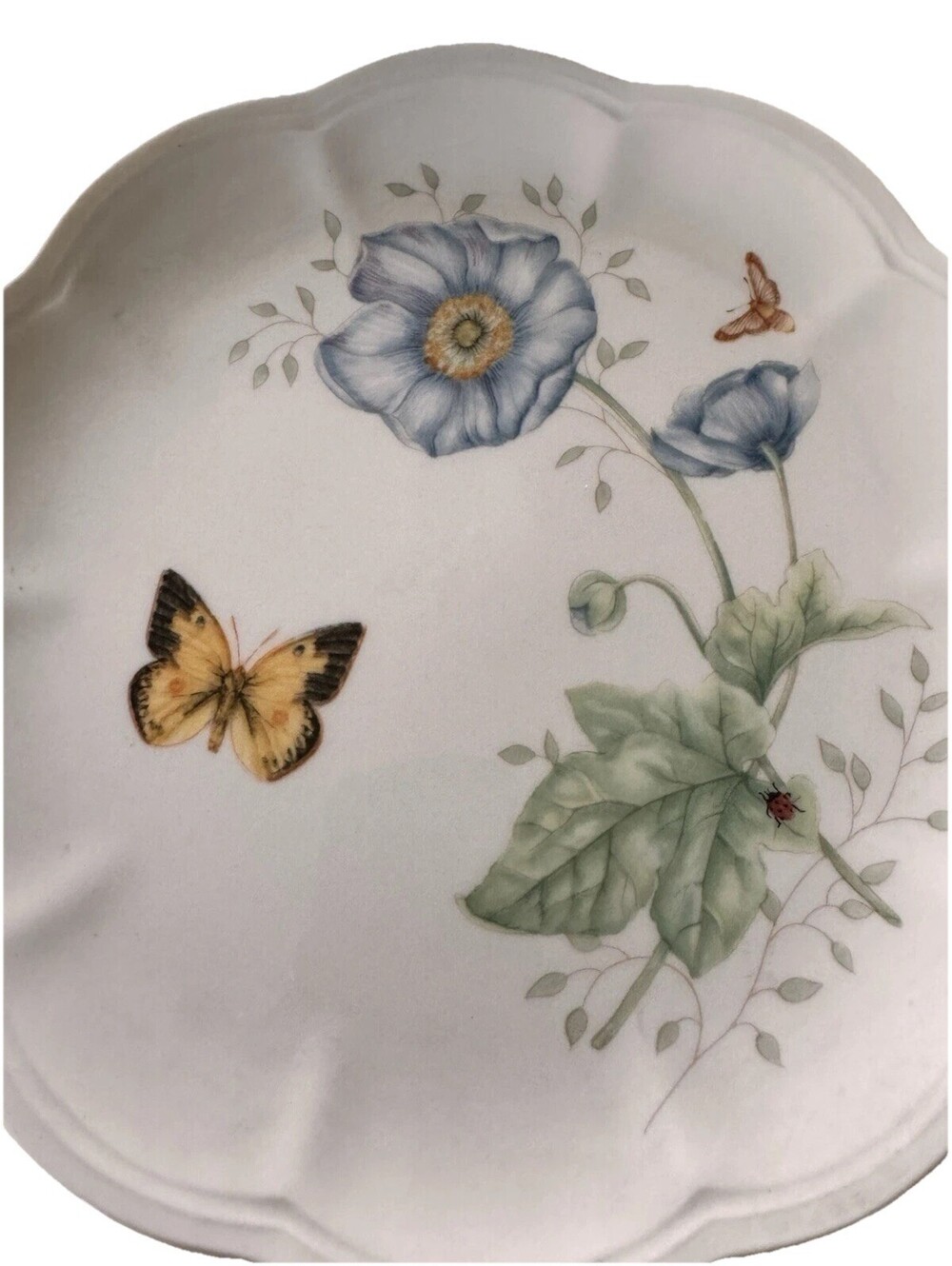 Lenox Butterfly Meadow Porcelain Monarch Scalloped Plate 9” Replacement
